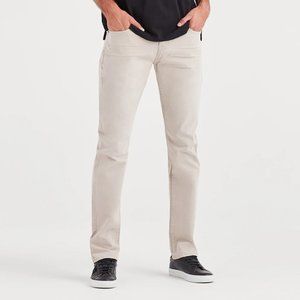 Total Twill The Straight in White Onyx - 7 For All Mankind